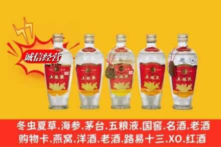 张家口阳原县回收老五粮液